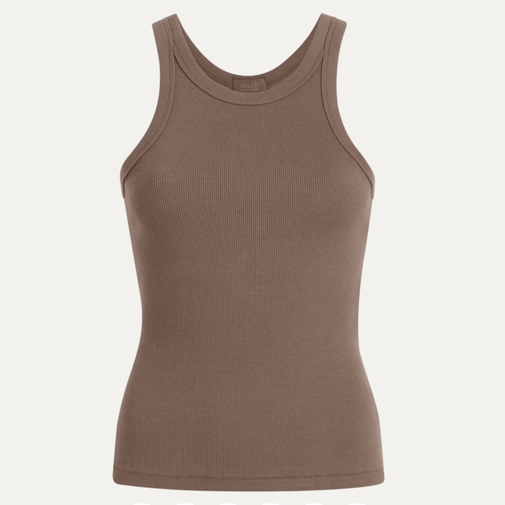 Nuuds mocha essential rib tank. NEW, never worn.